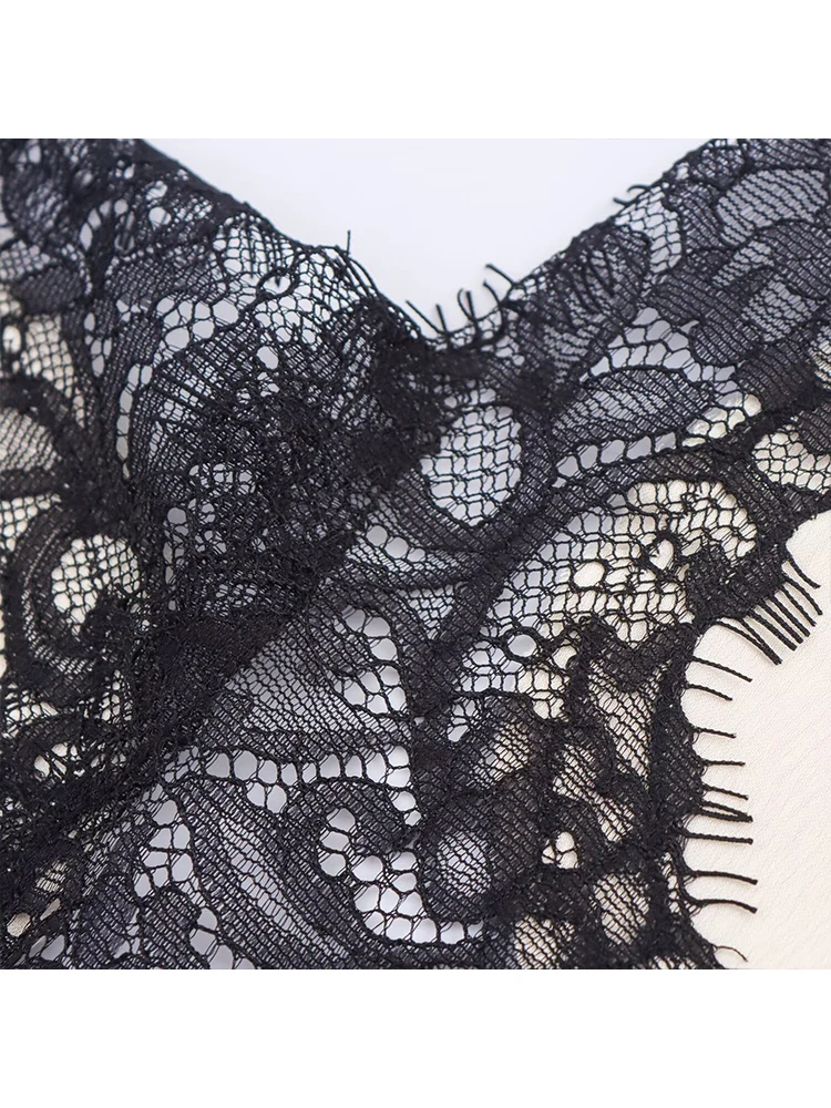 Women Satin Sexy Lace Spliced Sling Dress Sleeveless Backless Asymmetric Split Street Party Dresses 2025 Newest Lady Dress