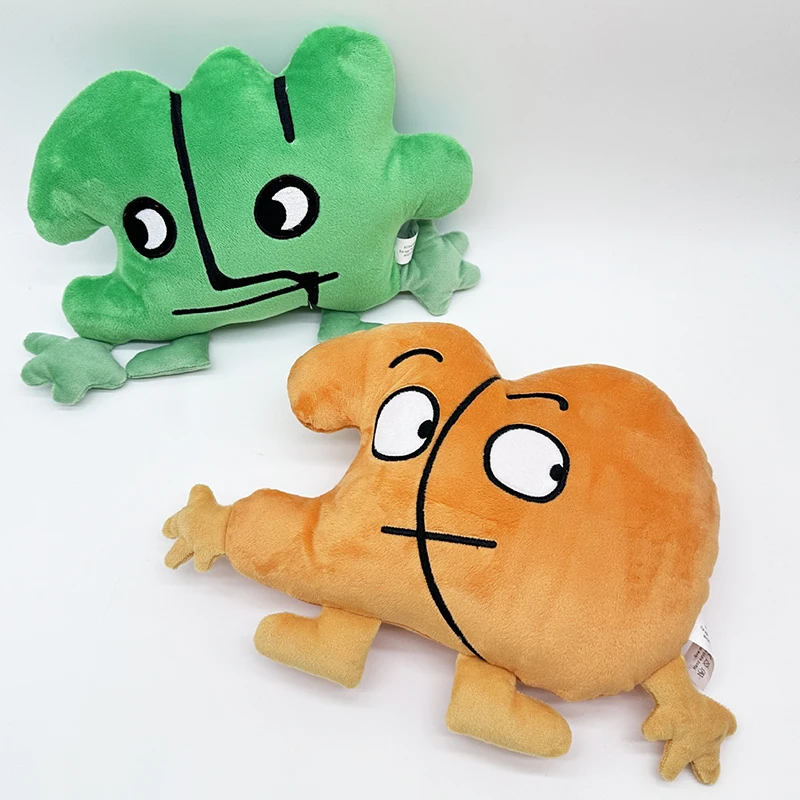 Game Battle for Dream Island Plush Doll Toy Bfdi Stuffed Animal Number Four Ten Fourteen Flower Firey Leafy Waterdrop Cakey Gift