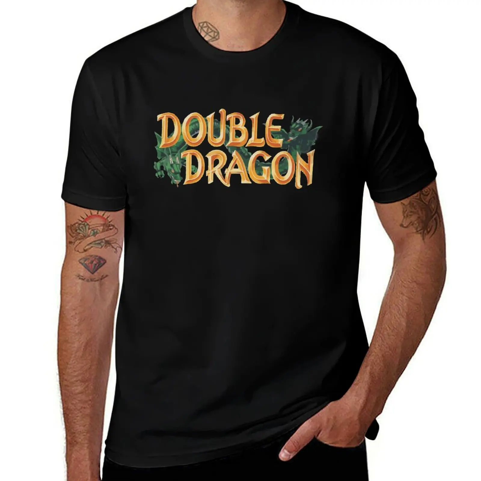 

Double your Dragon T-Shirt t shirts for man pack white man t shirt heavy cotton t shirts for man cotton T-Shirt