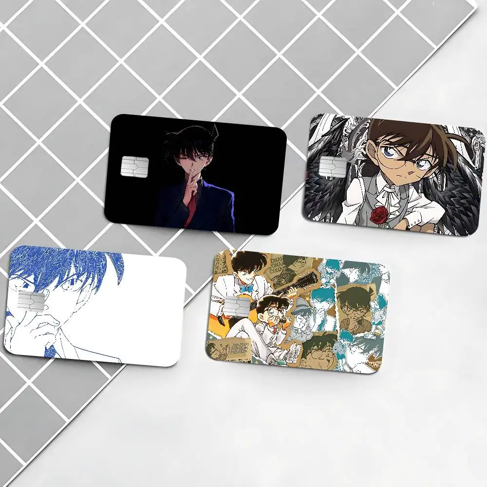 Mystery Detective C-Conan Game Anime Sticker Film Skin Cover Case for Small Large No Chip Debit Credit Card Front Side