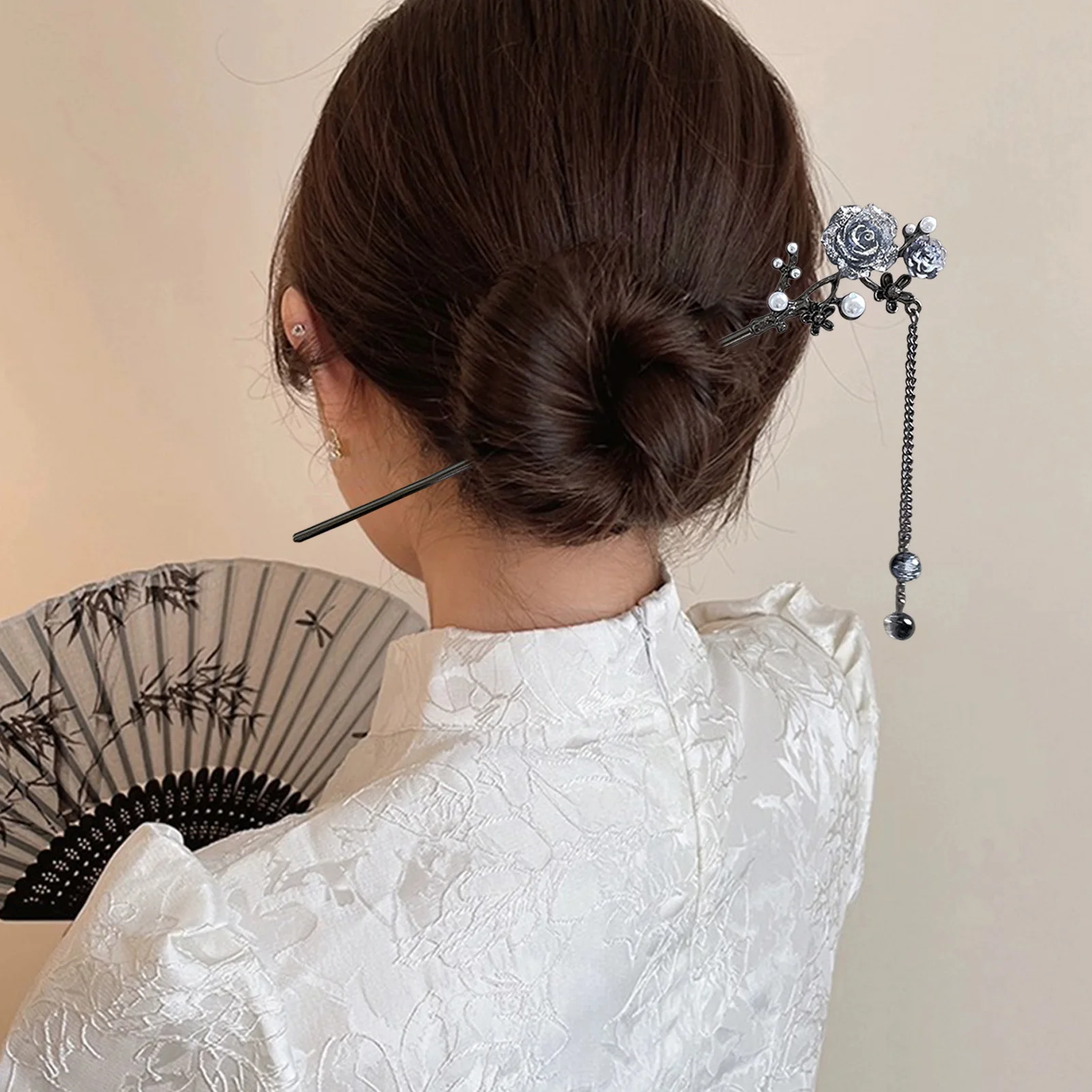 

Vintage Hair Stick Chinese Hanfu Hairpin for Women Metal Diy Chopstick Hairpins Hairstyle Design Tools Hair Accessories Gift