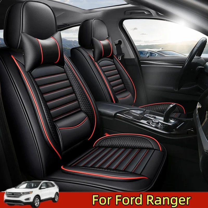 

Чехлы на автомобильные сиденья для GMC Canyon, полностью покрытые водонепроницаемые и износостойкие защитные накладки из искусственной кожи на все сезоны