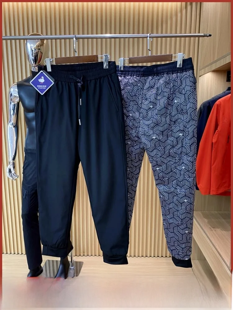 

Men's Winter New Pure Color Warmth Insulation Straight Leg down Jaet Casual Commuter Faionable Long Pants Youth