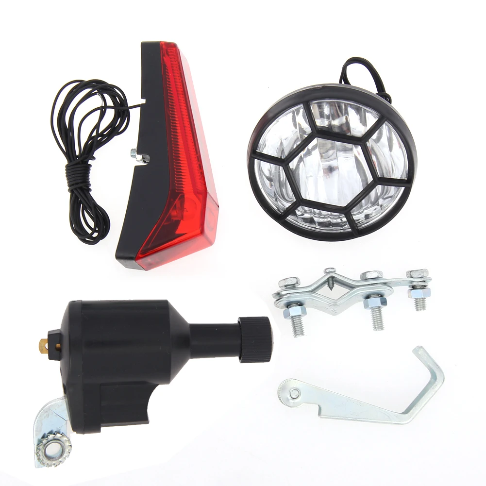 Bike Retro Classic Cycling Dynamo Lights No Batteries Needed Tail Light Kit Universal Needeight Rear Bike Decoration/Acessories