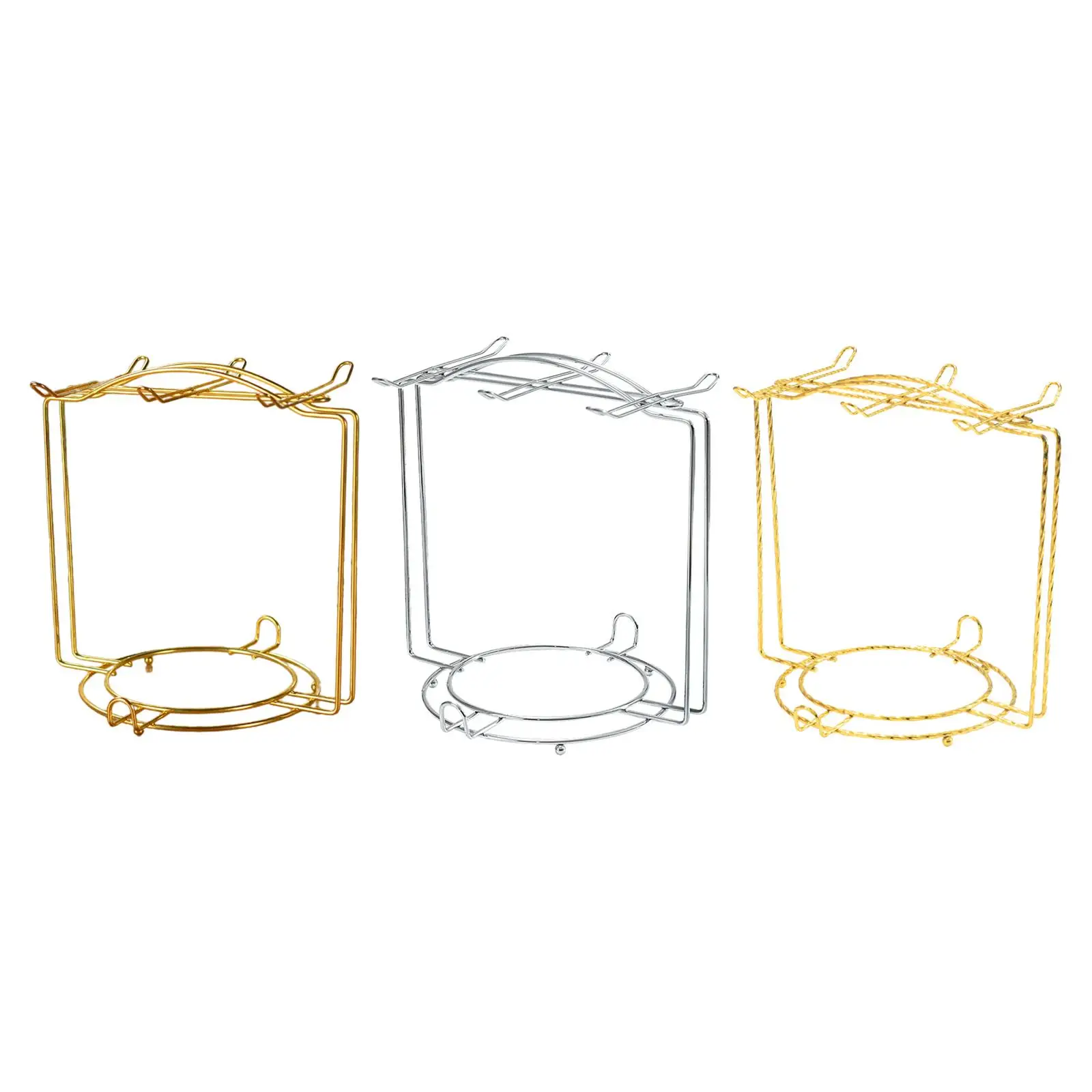 

Tea Cup and Saucer Display Rack Modern Storage Rack Organizer with Hook Counter cup Holder for Dishes Decoration