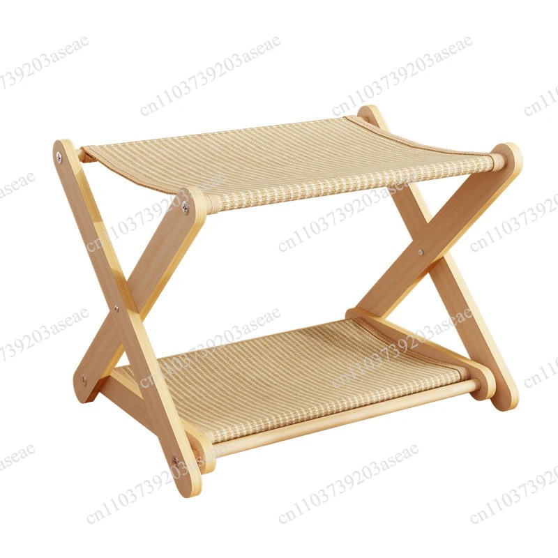 The cat scratching board is wear-resistant and cannot drop chips. Sisal cat nest double-layer oversized folding free recliner