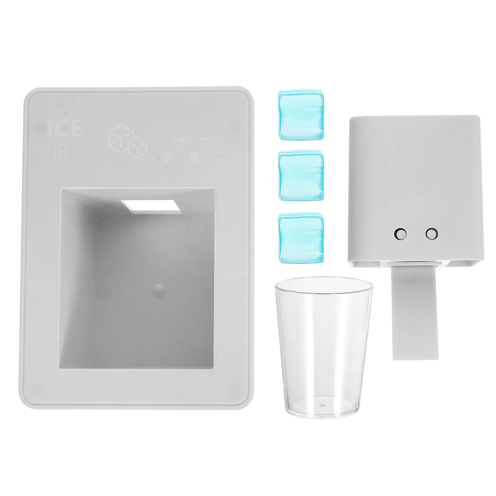 Juego de cocina para niños pequeños, máquina de hielo de aspecto realista, diseño funcional que mejora las capacidades cognitivas, 1 Juego