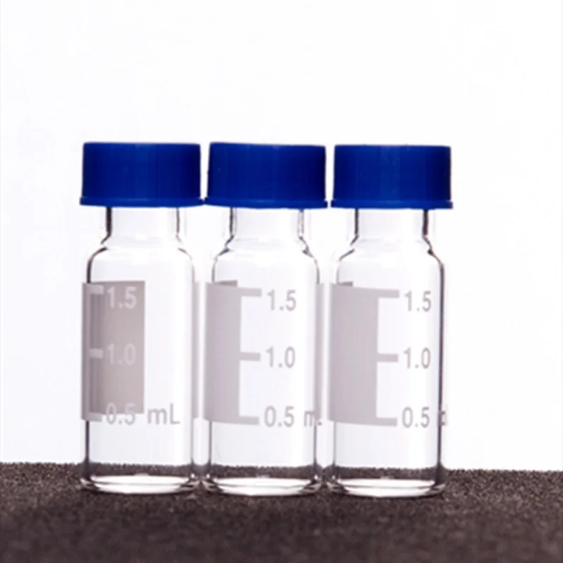 

Sample bottle with threaded port 9-425, With a writing label, Cover and gasket, 2mL, Transparent / Brown, 100 pieces/pack, V31