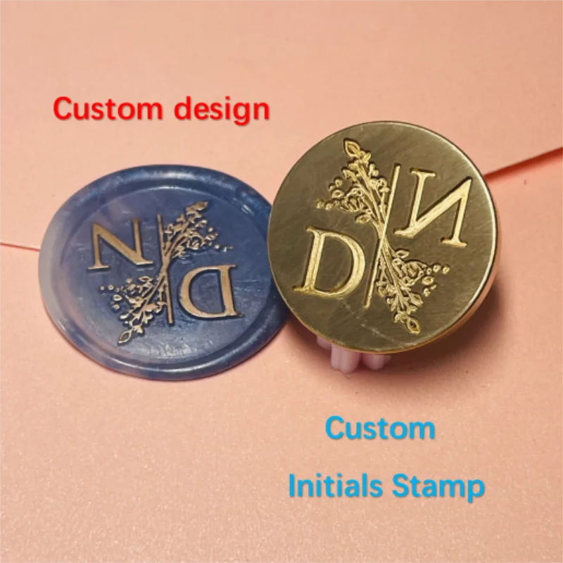 Personalized Wedding Wax seal stamp with 2 initials,Custom wedding sealing wax stamp Invitation Seal Stamp.initials wax seal