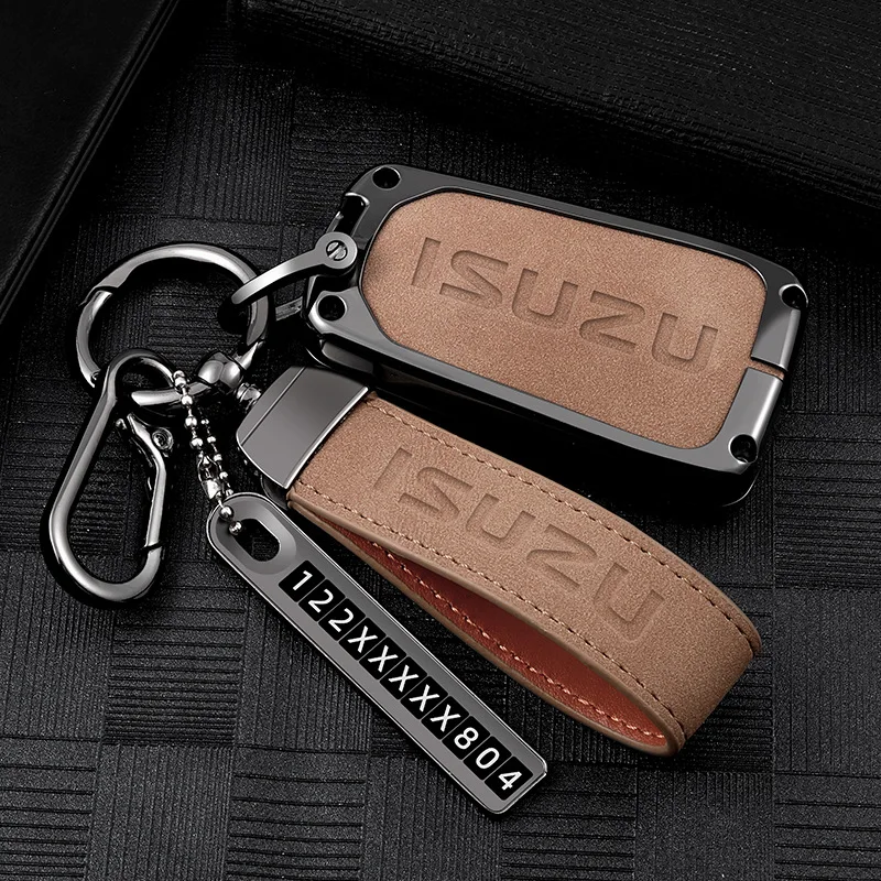 Car Smart Remote Key Fob Case Cover Shell Bag For Isuzu D-MAX MUX Truck DMAX 2015 2016 2017 2018 2019 2020 Keychain Accessories