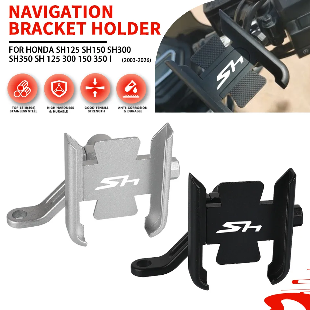 2024 FÜR HONDA SH125 SH150 SH300 SH350 SH125 300 150 350 ich 2003-2023 Motorrad Lenker Handy Halter GPS Stand Halterung