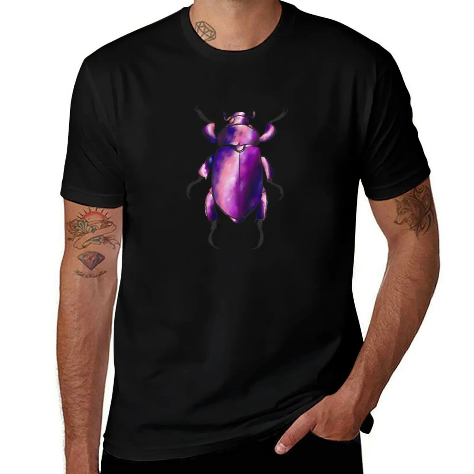 

Genderfluid Pride Beetle T-Shirt custom t-shirts Anime t-shirt graphic shirts plain black t shirts men