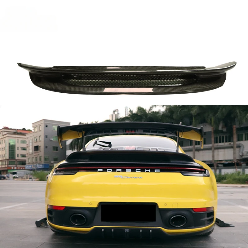 

Car Tuning Parts Carbon Fiber Rear Trunk Wings Spoiler Boot Lip For Porsche Carrera 911 992 2019-2022