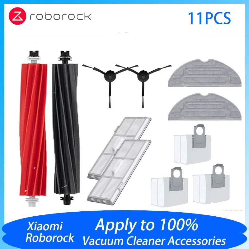Bolsas de polvo con filtro Hepa para Roborock S8 Pro Ultra، S8 +، S8، إكسسوارات، cepillos، paños de fregona، repuestos de aspirad