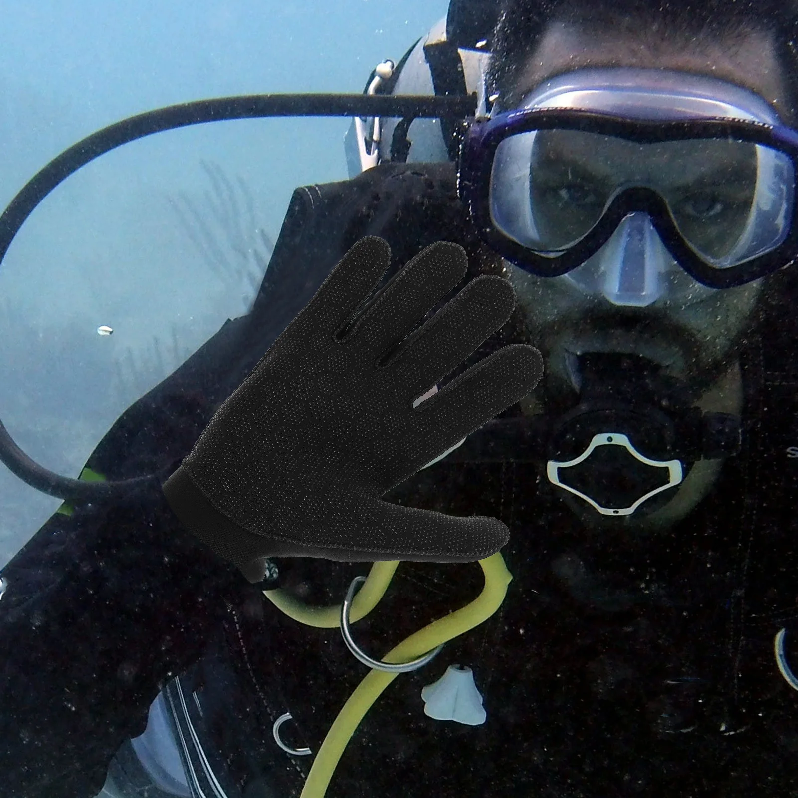 

1Pair Black Xl Diving Gloves Neoprene Anti-Slip Warm Anti-Scratch Snorkeling Swimming Fishing Water Sports Snorkeling Gloves