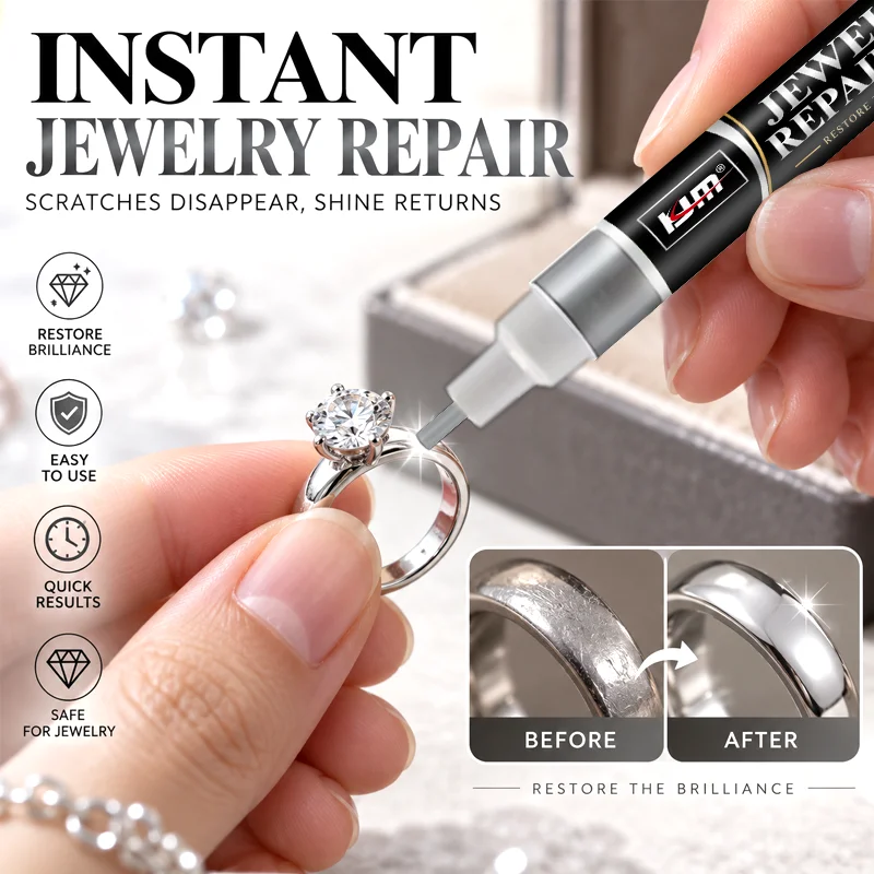 KJM Silver Paint Pen Metal Scratch Repair Quick Dry Fine Tip For Jewelry Cabinet Door Instrument Mug DIY Decoration