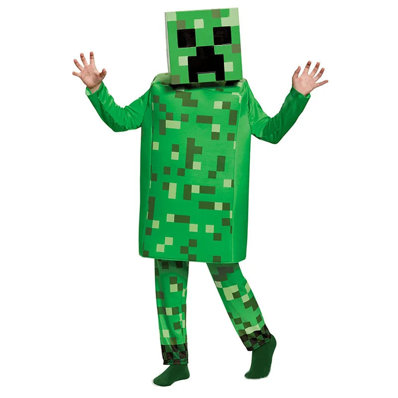 Kids Cosplay Diamond Armor Game Character Steve Cosplay Costumes 3 Pieces Set Blue Outfits Dress Up Set for Halloween - AliExpress 200000532 Kids Cosplay Diamond Armor Game Character Steve Cosplay Costumes 3 Pieces Set Blue Outfits Dress Up Set for Halloween - AliExpress 200000532