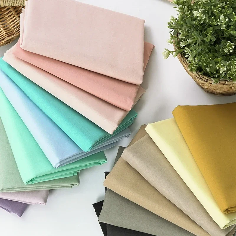 145x50/200cm Pure Cotton Woven Gauze Fabric For Skirt Lining, Sun Protection Clothing Curtains Shirt Handmade DIY Fabric W300006