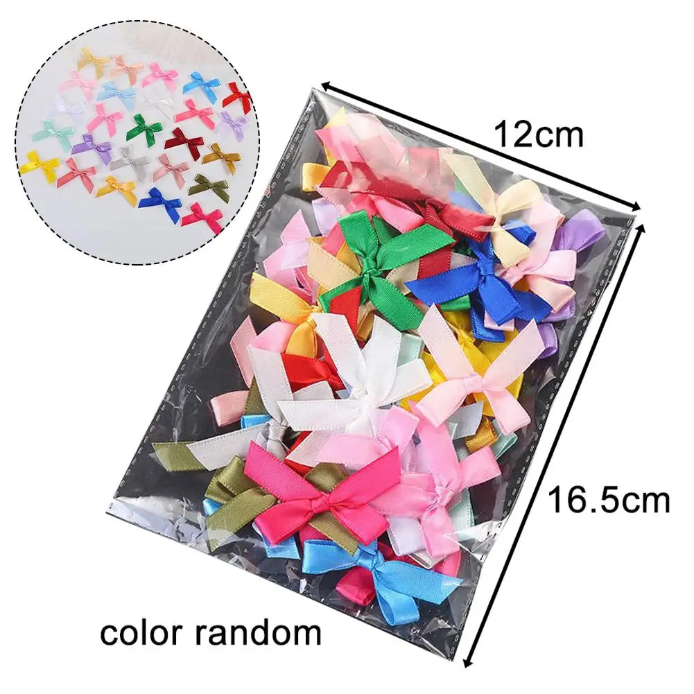 High Quality Bows Satin 50pcs 5cm Replacement Woven Edged Accessories Celebration Crafts Decoration Double Faced