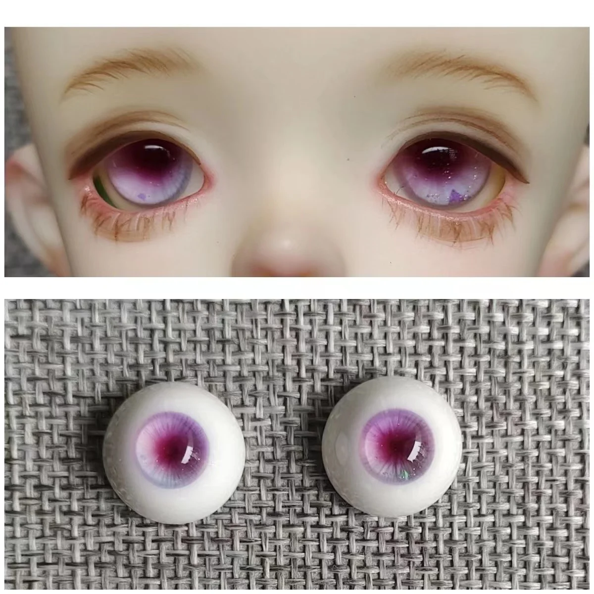 14mm BJD plaster eye 1/3 1/4 1/6 imitation glass resin eye 