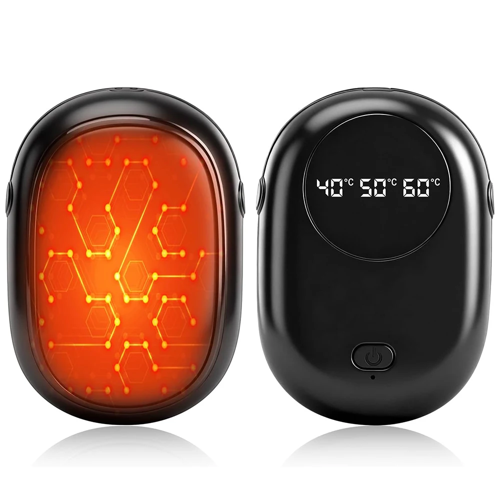 Scaldamani portatile 2-in-1 con doppia calore, regolabile in tre modalità, singolo/doppio pezzo, ideale come regalo invernale, per viaggi all'aperto o come regalo di Natale.