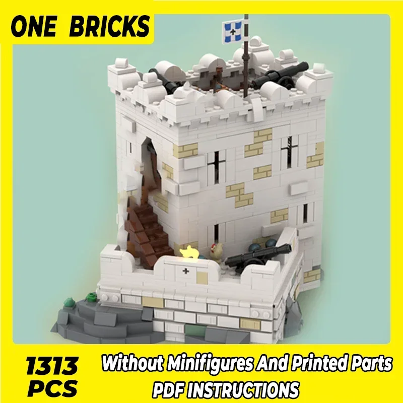 Moc Building Bricks Military Castle Model Imperial Coast Fortress Technology Modular Blocks Gift Christmas Toys DIY Set Assembly