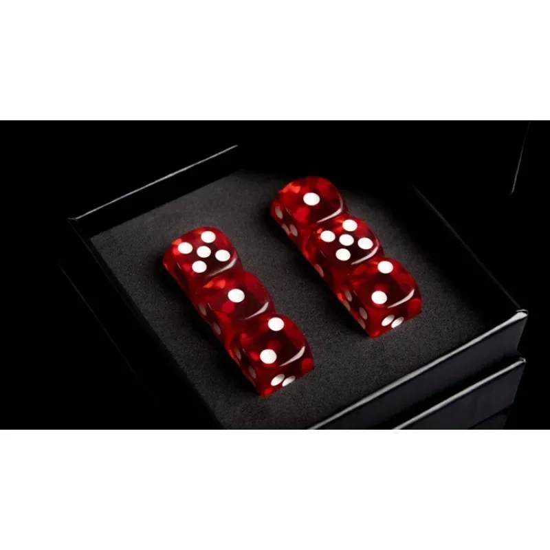 Linking Dice 2.0 by Nobuyuki Nojima Gimmick for Magician Magic Trick Dice Penetration and Linking Illusion Visual Close Up Magic