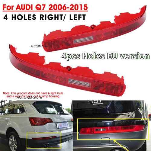 Luz de freno trasero de coche roja, luz de señal de giro, luz de conducción, lámpara de marcha atrás sin bombillas para Audi Q7 2009-2015 versión UE 4L 0945095
