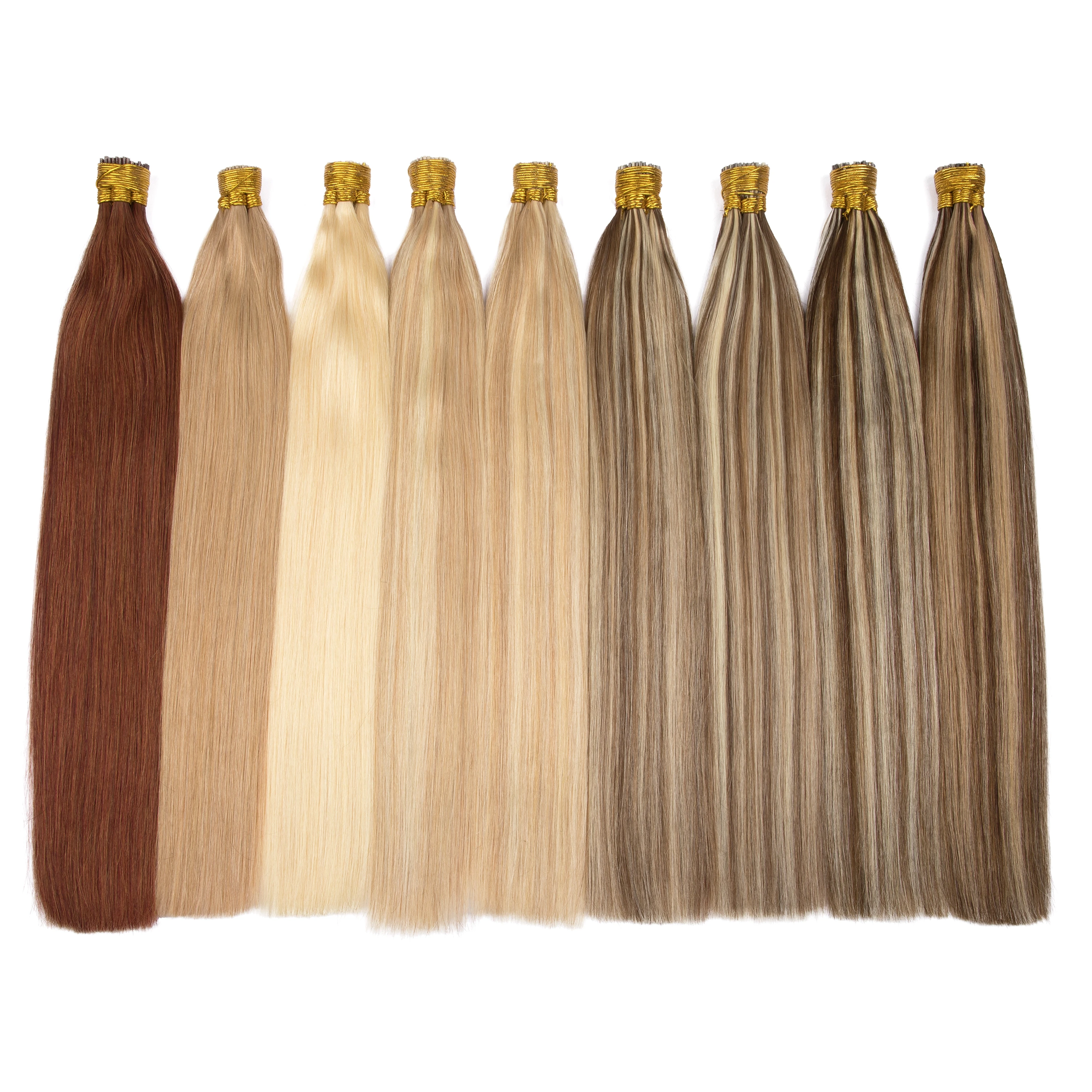 Extensions de Cheveux Naturels Lisses, Fait à la Machine, 100% Remy, Capsules KerBrian, 40 Pièces/Ensemble