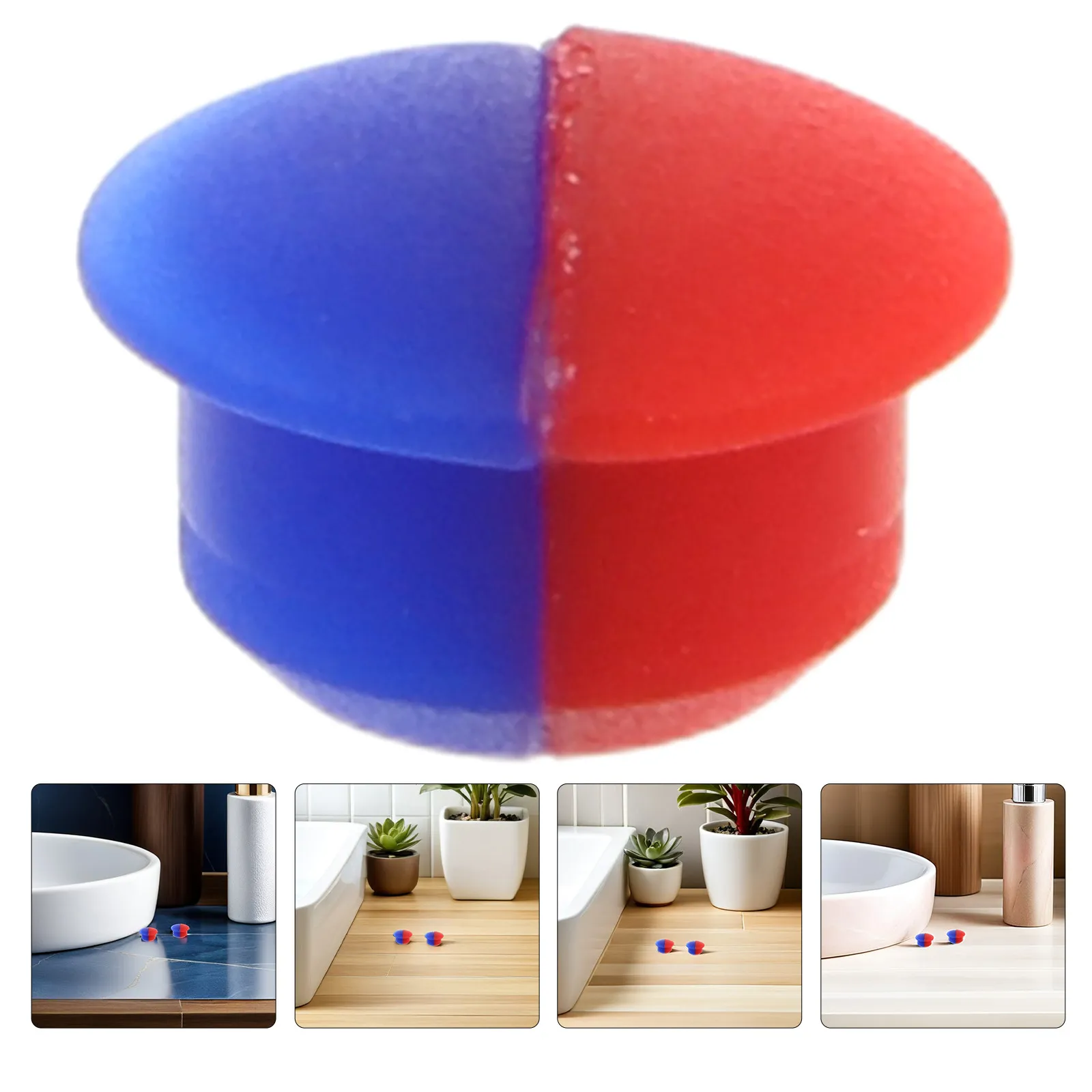 20Pcs Hot Cold Faucet Indicator Red Blue Caps Temperature Signs for 6.7mm Holes Kitchen Bathroom Faucet Handle Replacement
