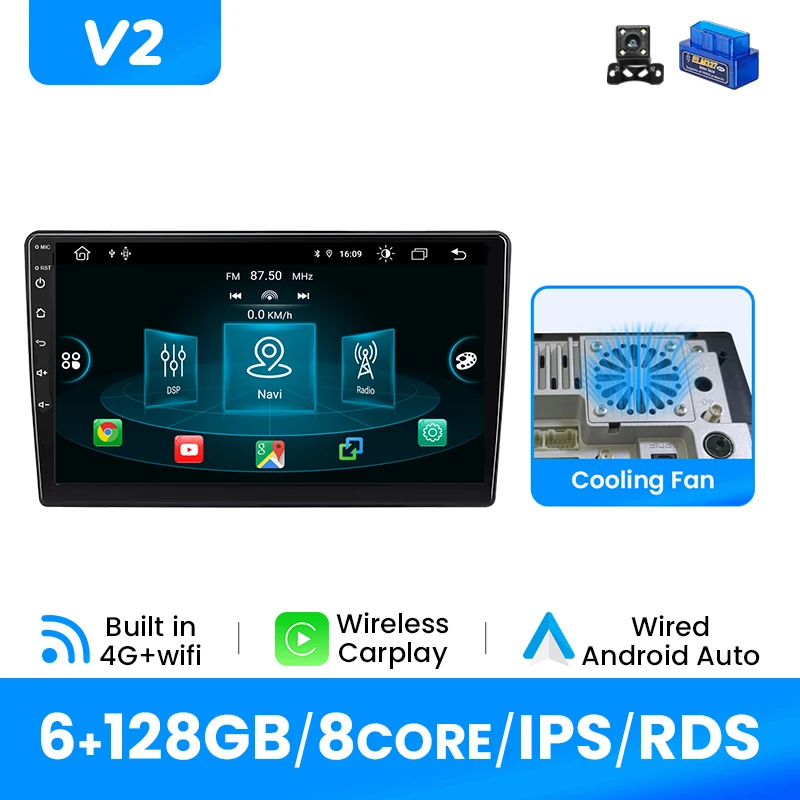 9 inch autoradio voor Saab 93 2007-2011 Android 14 draadloze Carplay Android Auto GPS IPS DSP 4G Wifi 8-core multimedia RDS