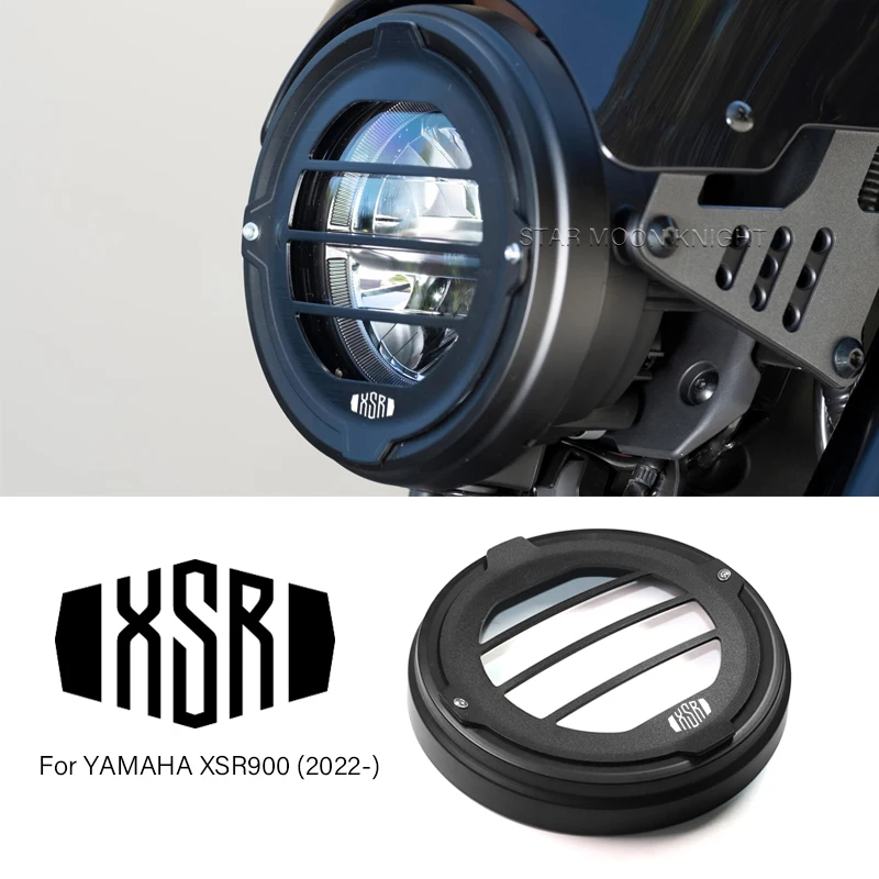 

For YAMAHA XSR900 XSR 900 2022 2023 Motorcycle Headlight Protector Cover Head Light Grill Guard Headlamp Grid CNC+ABS Lampshade