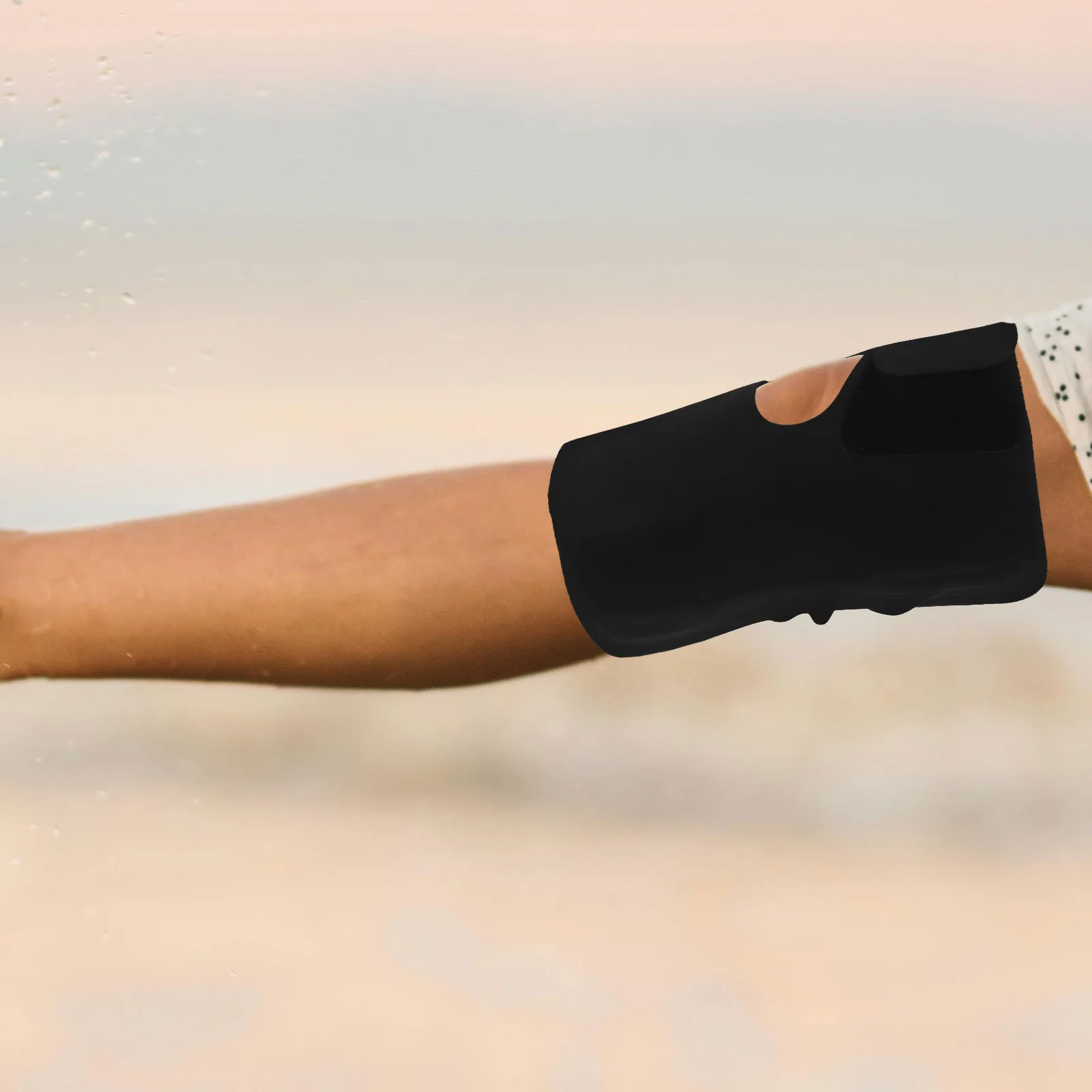 دعامة ركبة رياضية قابلة للتعديل، محمولة مقاومة للاهتراء، دعم مسامي للجري والتنس والتزلج والرقص في الهواء الطلق #5