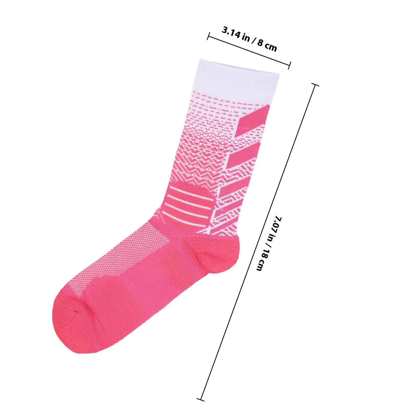 1 زوج سميكة توسيد جوارب رياضية تنفس منتصف العجل الجري كرة السلة الجوارب مرونة عالية فتل العرق للرجال