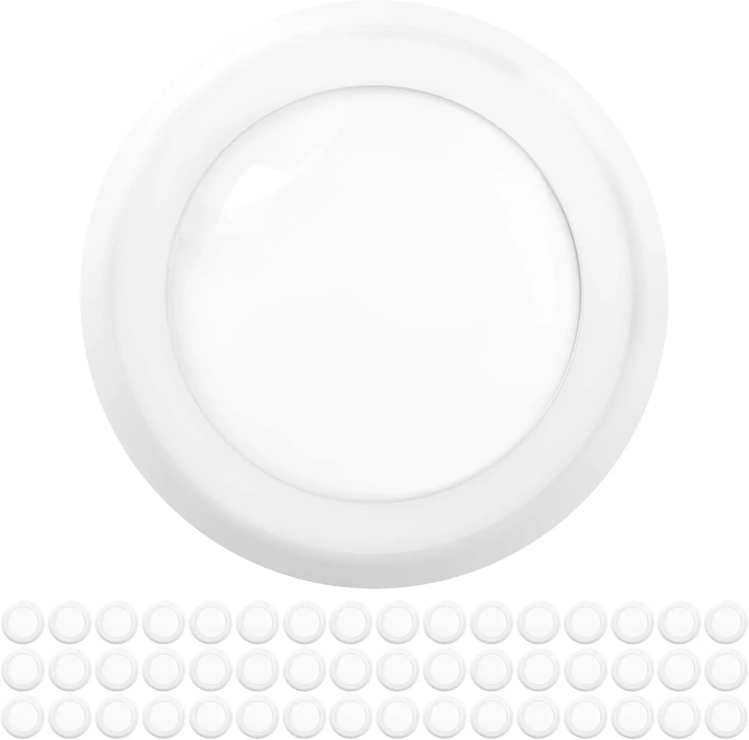 

48 Pack LED Disc Lights, 6 Inch Flush Mount, Recessed Can Lighting, 1050 LM, Dimmable, Cool White