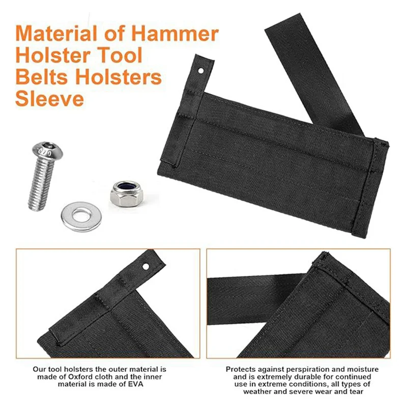 A84E-Replaces Diamondback Tools Belt Holder Padded Hammer Holster, Hammer Sleeve For Diamondback Tool Pouch Belts Or Tools Belt