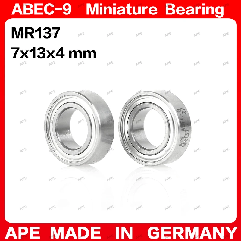

10-50pcs APE ABEC-9 Bearing MR137 MR137ZZ 7x13x4 mm L-1370 MR137-2RS L-1370ZZ Z -2Z 2RS Miniature Precision Ball Bearings