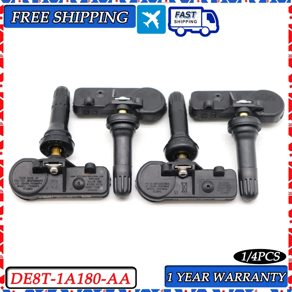 Xuan เซ็นเซอร์ตรวจวัดความดันยาง TPMS DE8T-1A180-AA สำหรับ Ford Flex Focus FUSION Mustang Transit MKC MKS MKT MKX 315MHz