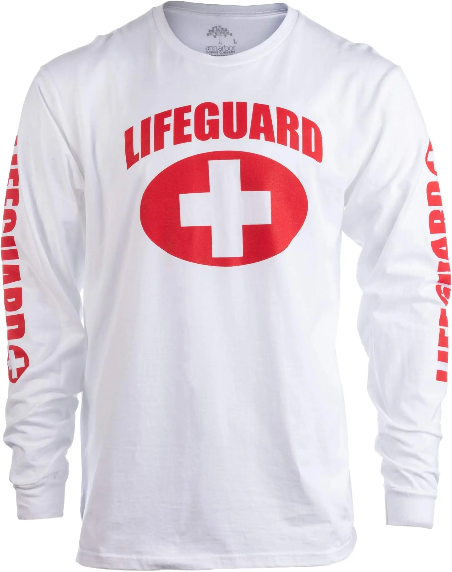 Lifeguard | Red or White Unisex Uniform Costume Long Sleeve T-Shirt Men Women Anime Graphic T-shirts for Men Clothing Women