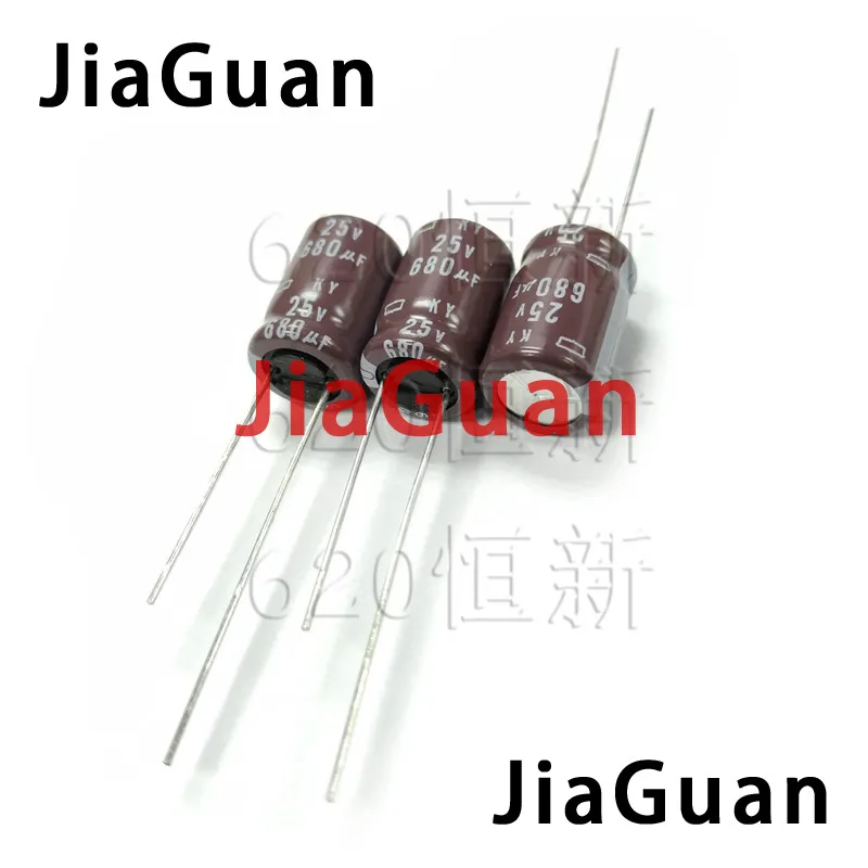 20pcs NEW CHEMI-CON 680UF 25V NIPPON KY 25V680UF 10x16MM electrolytic Capacitor NCC 25V 680UF ky 680UF/25V