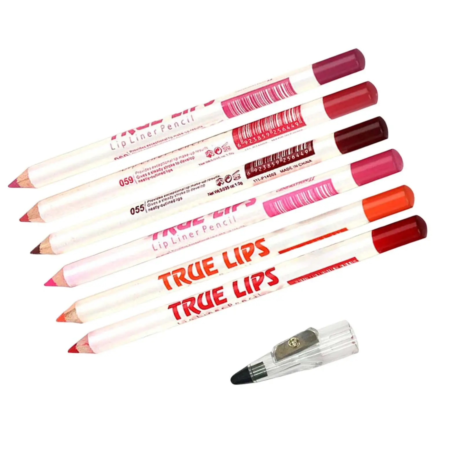 6x Lip Liner Set präzise pigmentiert wasserdicht leicht zu färben Make-up Frauen