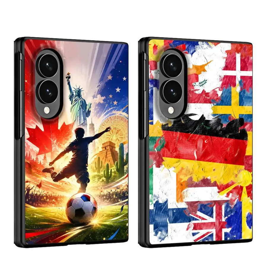 World Flages Pattern Phone Cover Case for Samsung Galaxy ZFold Wide Z Fold 8 Z Fold8 Wide ZFold8