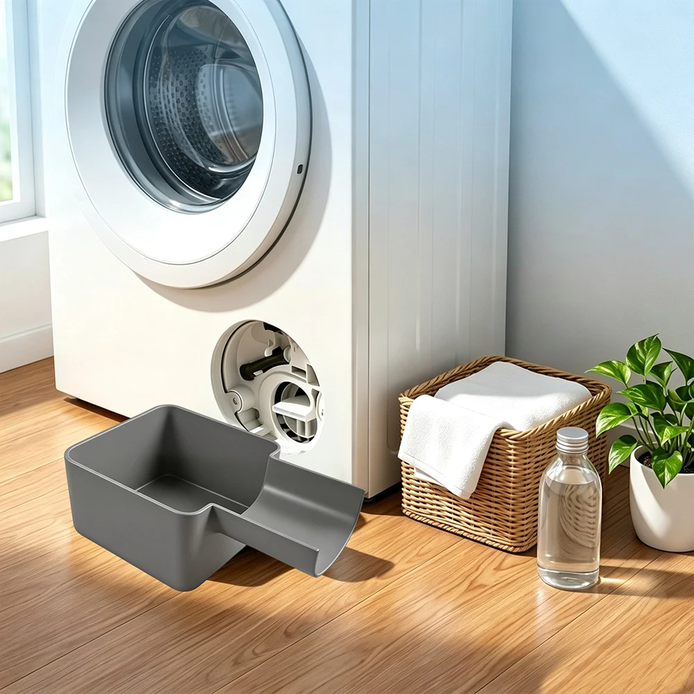 ABS Plastic Washing Machine Drain Tray Water Catcher Pan Leak Floor Protector Household Laundry Appliance Water Collection