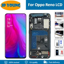 6.4'' Super AMOLED lcd For Oppo Reno LCD Display Screen Touch Digitizer For Oppo Reno Display PCAM00 PCAT00 CPH1917 Replacement