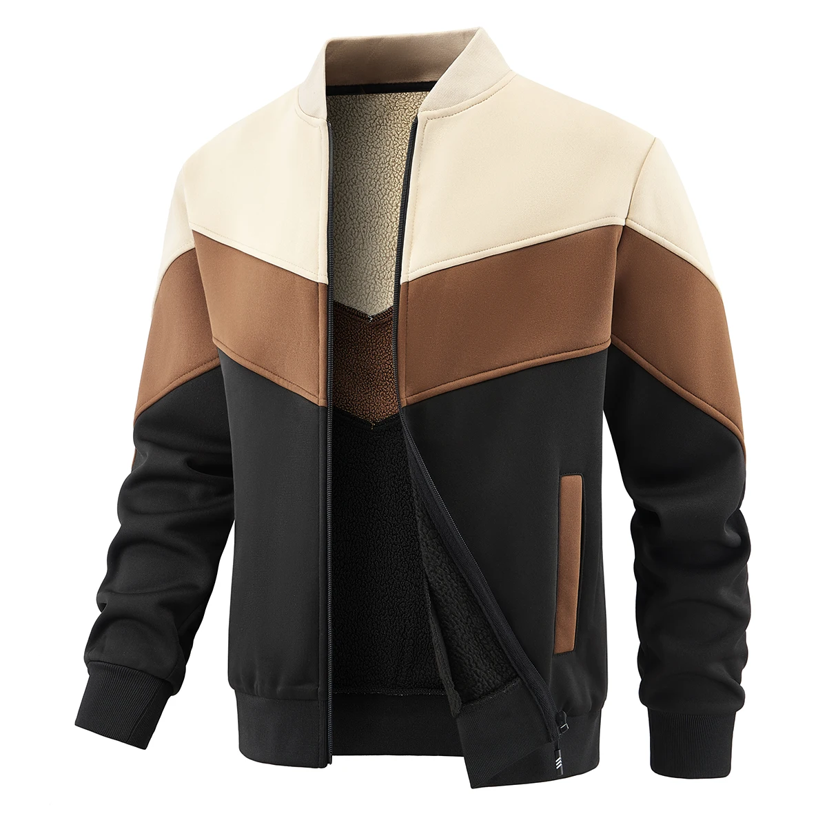 

Новая зимняя теплая флисовая куртка, мужская повседневная свободная куртка, уличные утолщенные ветрозащитные куртки, модная мужская одежда, классический топ