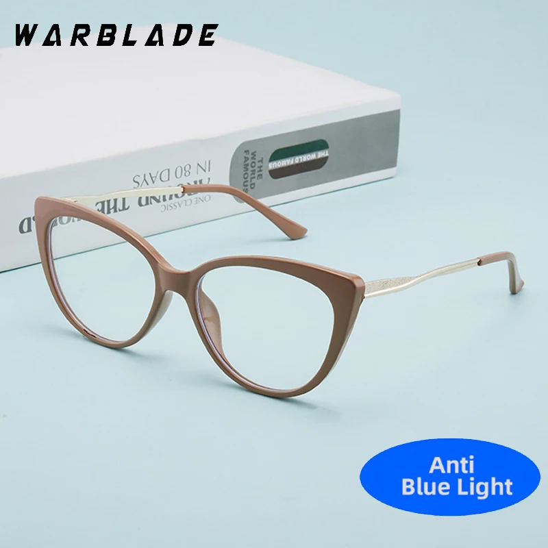 

TR90 Luxury Cat Eye Anti-Blue Light Glasses For Women Men Fashion Trends Office Computer Goggles Blue Ray Blocking Eyeglasses