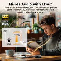 QCY MeloBuds Pro ANC Bluetooth 5.3 écouteurs sans fil 46dB hybride ANC haute résolution LDAC écouteurs 6 micro écouteurs 34H détection intra-auriculaire 3