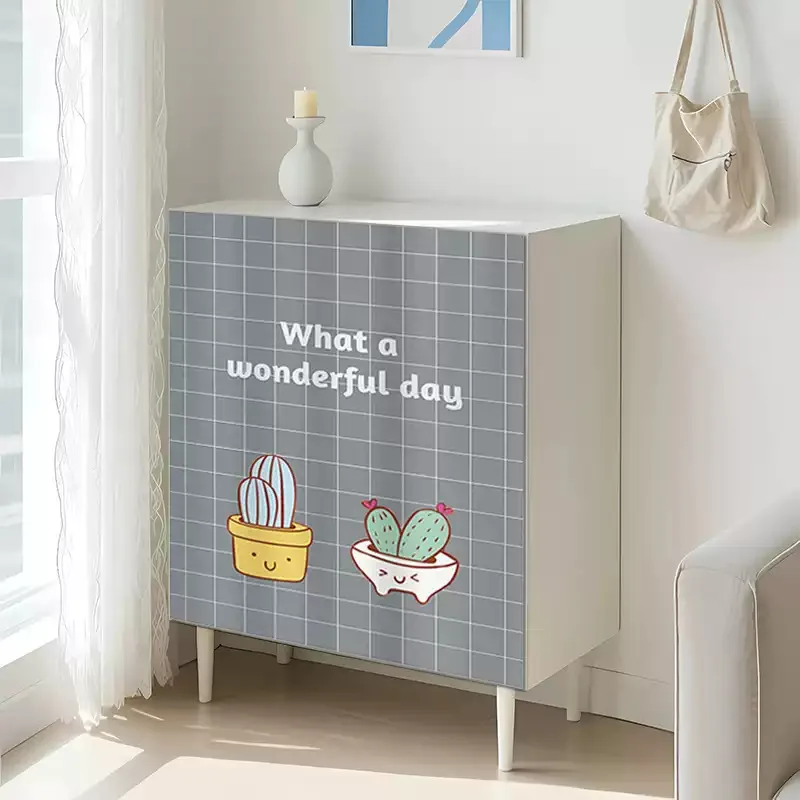 VIKAMA Modern Cabinet Shade Curtain Shoe Cabinet Wardrobe Decoration Shade Dust Curtain Kitchen Velac Curtain