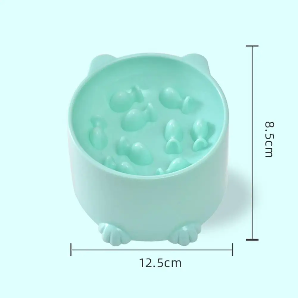 Cat Food Bowl Tall Feet Cartoon Shape Anti-choking High Foot Neck Protector Pet Dog Food Dispenser Water Bowl Pet Feeding Bowl