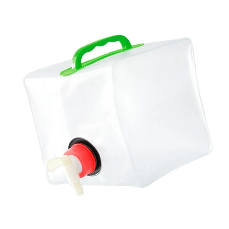 2025 New Portable Water Carriers Bag with Tap Folding Water Container Large Capacity Square Water Bucket Camping Equipment